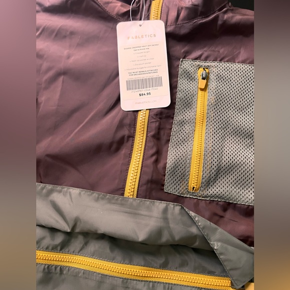 Fabletics Shawn Cropped Half-Zip Jacket - Picture 5 of 6